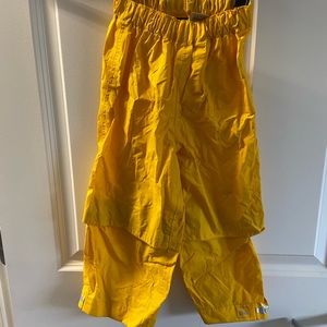COPY - Toddler/Little kids rain pants. REI bright yellow. 3T unlined